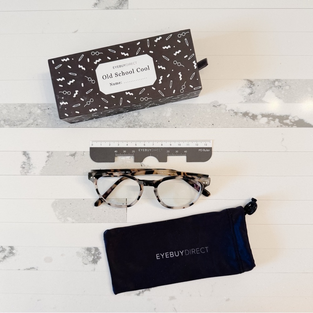 Eyebuydirect Notting Hill Ivory Tortoise Glasses